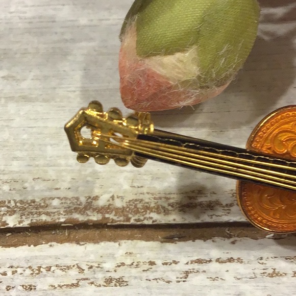 Vintage Western Germany Violin Brooch - Picture 5 of 16